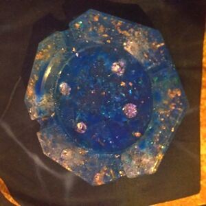 Blue and Purple Decorative Resin Tray